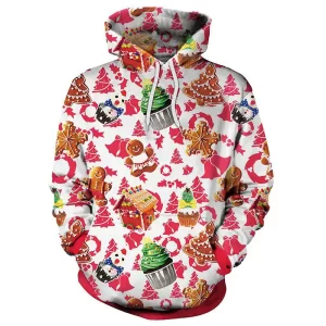 Unisex Christmas Cake Fleece Sweatshirt