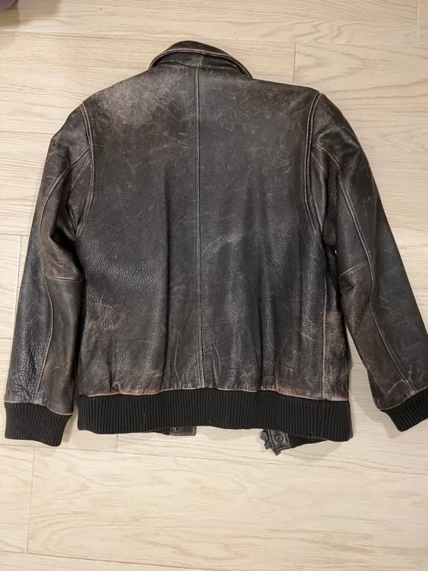 Vintage Calvin Klein leather flight jacket
