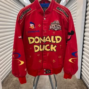 Vintage Donald Duck Nascar Jeff Hamilton Jacket