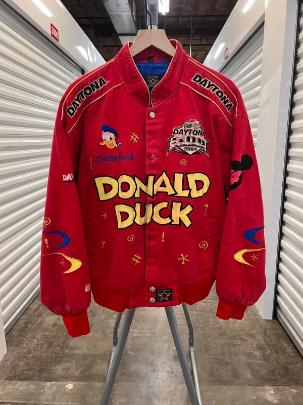 Vintage Donald Duck Nascar Jeff Hamilton Jacket