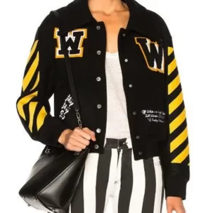 Virgil Abloh Wool Varsity Jacket