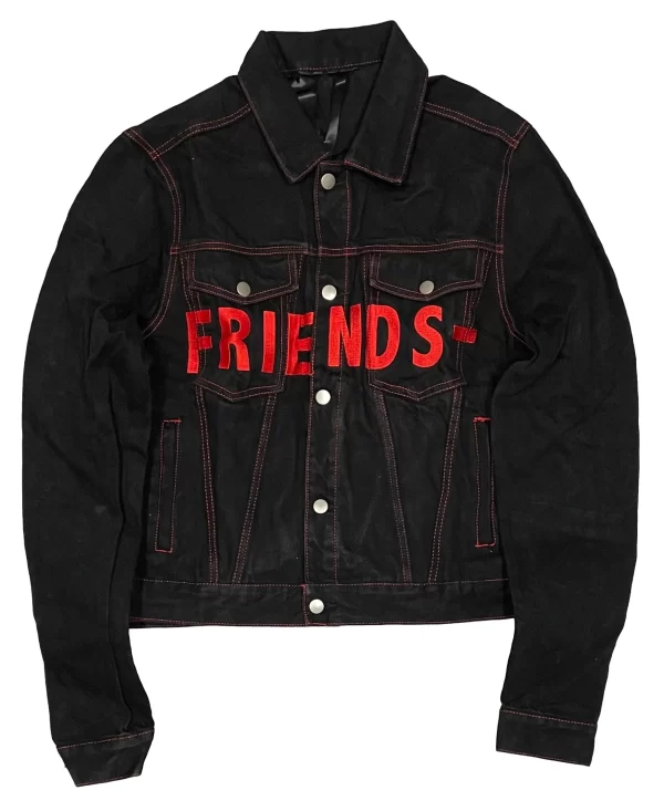 Vlone Friends Black Denim Jacket