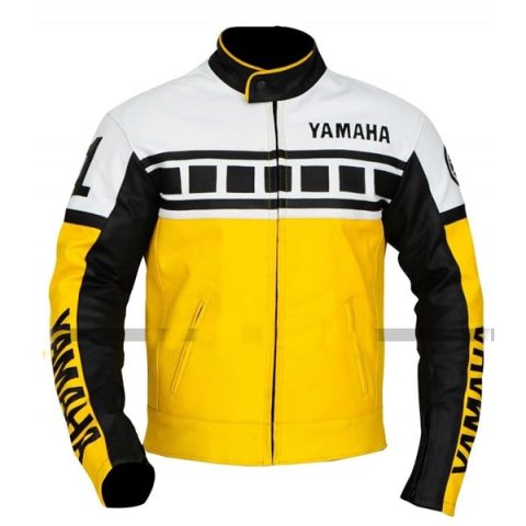 Yamaha Vintage Motorcycle Real Leather Jacket
