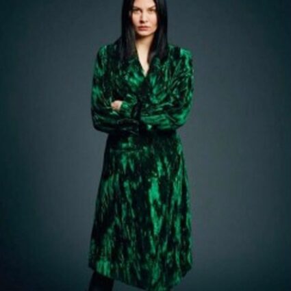 A Discovery of Witches Malin Buska Velvet Green Coat