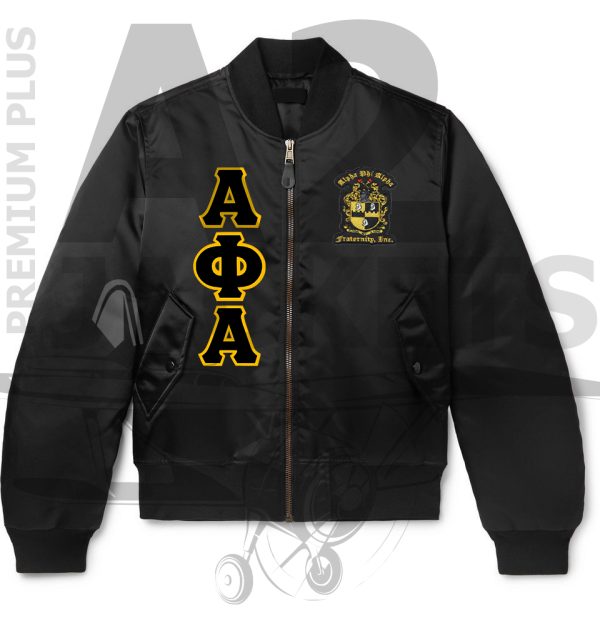 Alpha Phi Alpha Black Satin Jacket