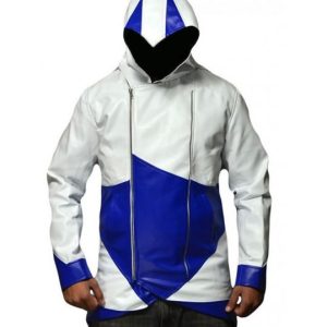 Assassins Creed Hoodie Genuine Leather Jacket