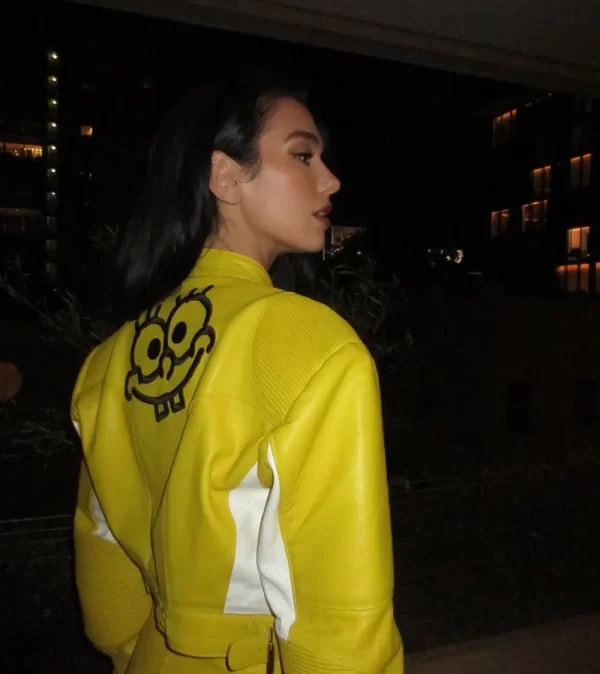 Dua Lipa SpongeBob Crop Jacket