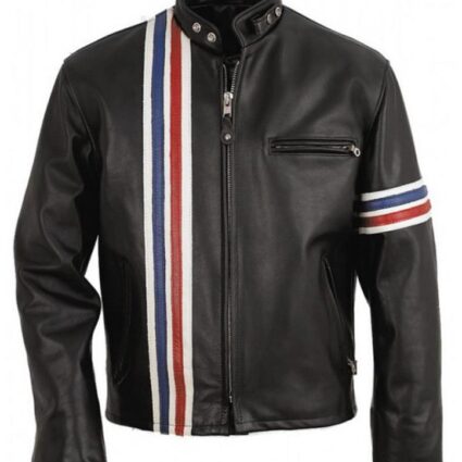 Easy Rider Peter Fonda Black Leather Jacket