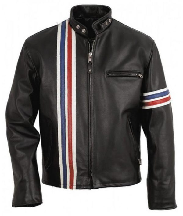 Easy Rider Peter Fonda Black Leather Jacket