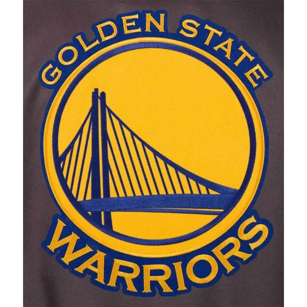 Golden State Warriors Varsity Poly Twill Charcoal Jacket