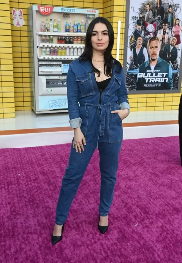 Isabella Gomez Jeans Blue JumpSuit