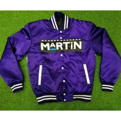 Martin Bomber Purple Satin Jacket