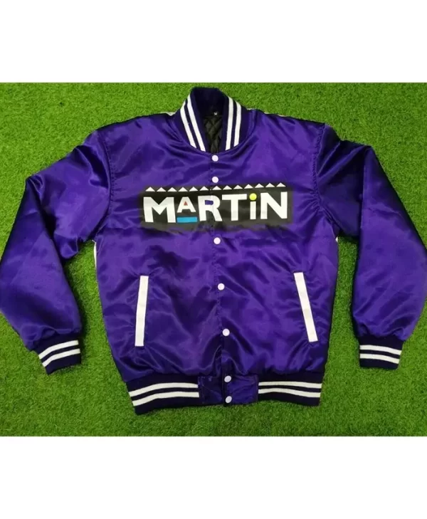 Martin Bomber Purple Satin Jacket