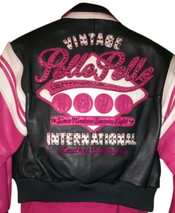Mens and Womens Pink Pelle Pelle Leather Jacket