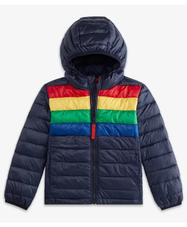 Mens and Womens Rainbow Puffer Jacket
