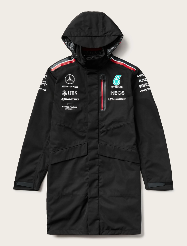 Mercedes AMG Petronas 2023 Team Rain Jacket - A2 Jackets