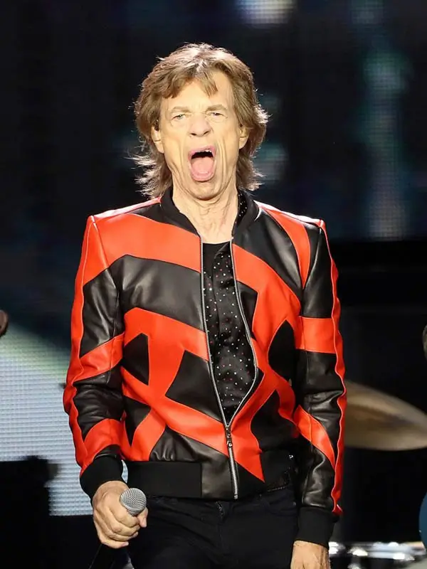 Mick Jagger Faux Leather Jacket