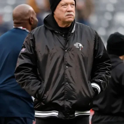 New York Guardians Kevin Gilbride Black Varsity Jacket