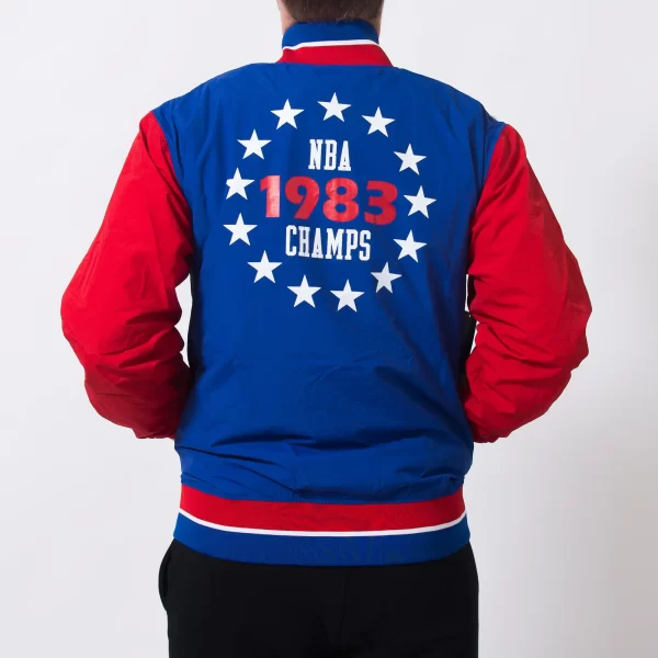 Philadelphia 76ers Warm Up Satin Jacket