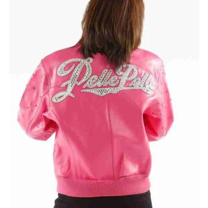Pink Pelle Pelle Leather Jacket