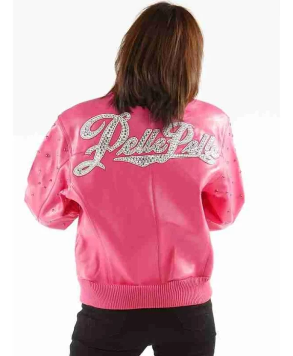 Pink Pelle Pelle Leather Jacket