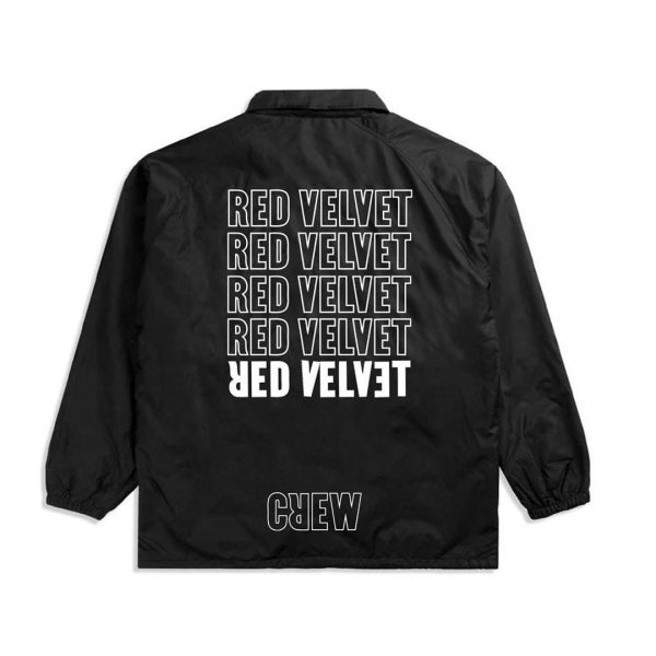 Red Velvet Black Coach Jacket