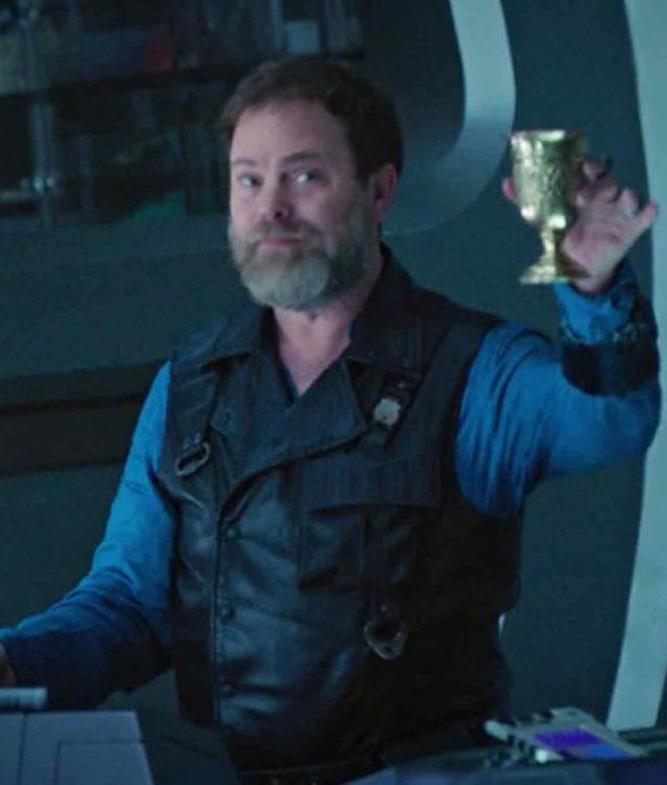 Star Trek Discovery Rainn Wilson Black Leather Vest