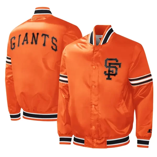 Starter Slider San Francisco Giants Satin Full-Snap Jacket