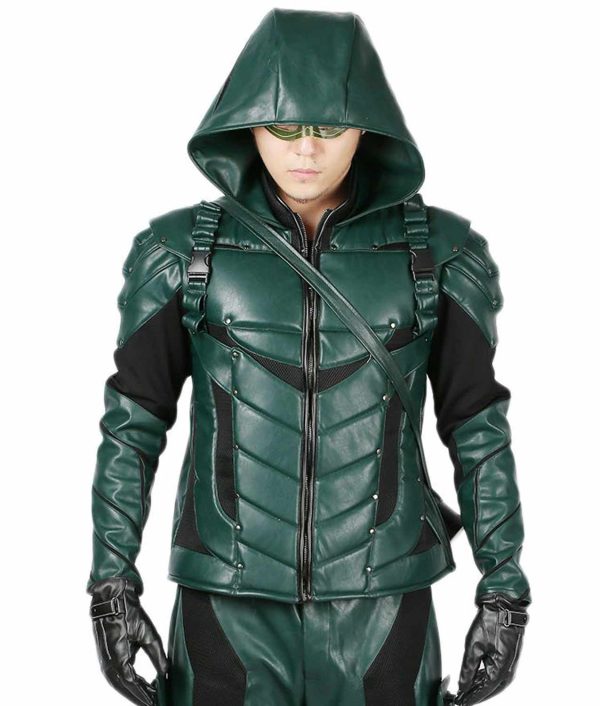 Stephen Amell S05 Green Arrow Hoodie