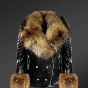 Women’s Fur Real Leather Jacket