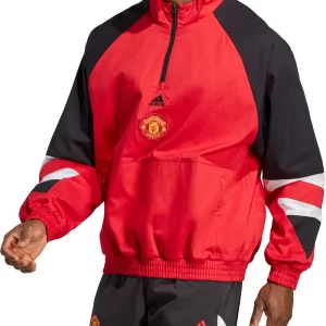 adidas Manchester United 2022 Icon Red Jacket