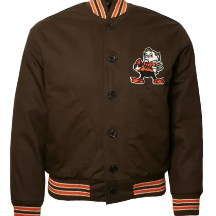 1950 Cleveland Browns Satin Brown Jacket