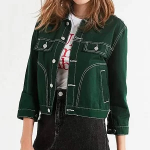 9-1-1 Corinne Massiah Denim Green Jacket