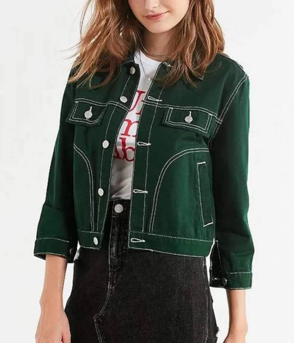 9-1-1 Corinne Massiah Denim Green Jacket