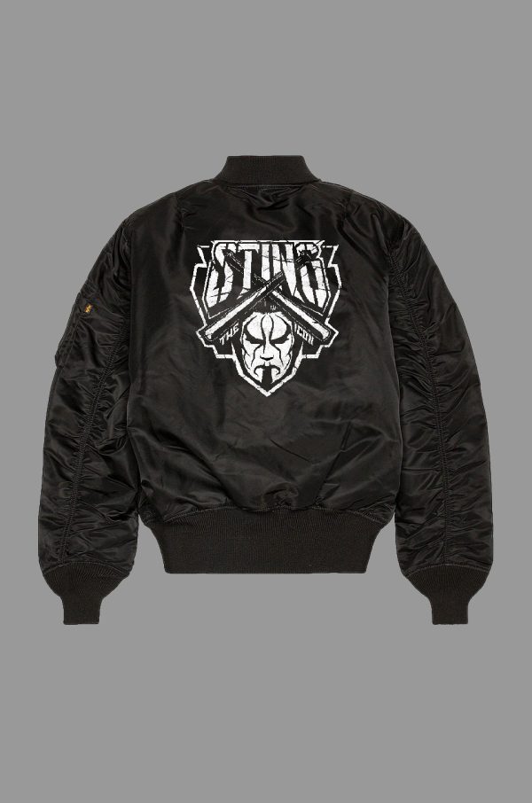 AEW-Sting-Black-Bomber-Jacket