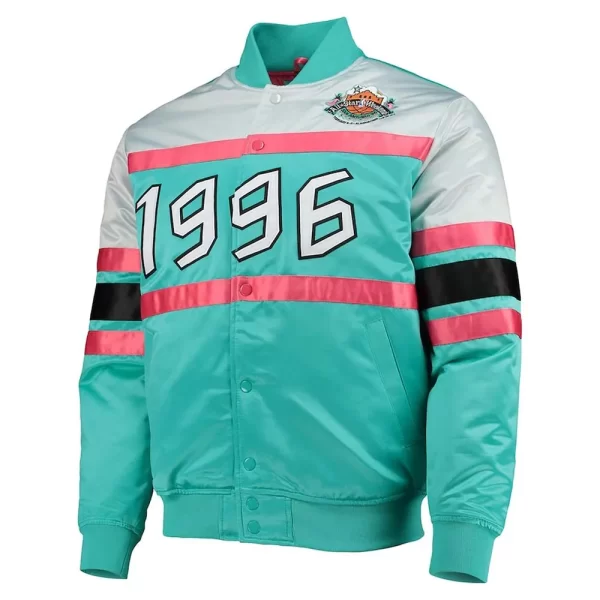 All-Star NBA Weekend 1996 Hardwood Classics Teal Satin Jacket