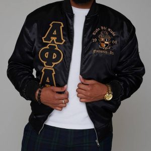 Alpha Phi Alpha Satin Black Jacket