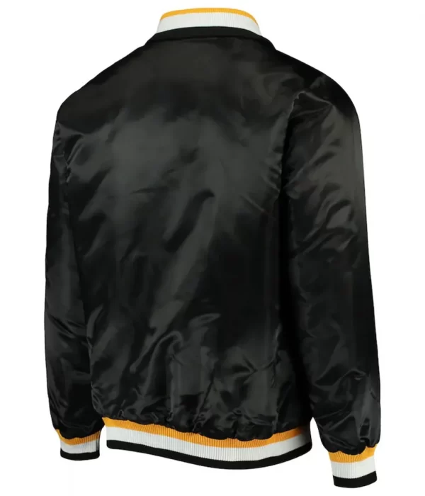 Boston Bruins Black Bomber Satin Jacket