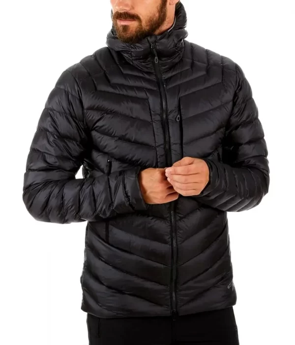 Broad Peak Down Hooded Black Jacket