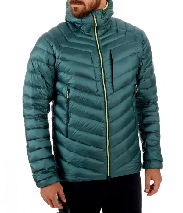 Broad Peak Down Hooded Green Jacket