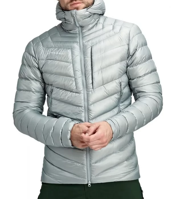 Broad Peak Down Hooded Silver Jacket