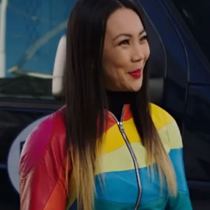 Carrie Bates The Flash Season 07 Color Block Jacket