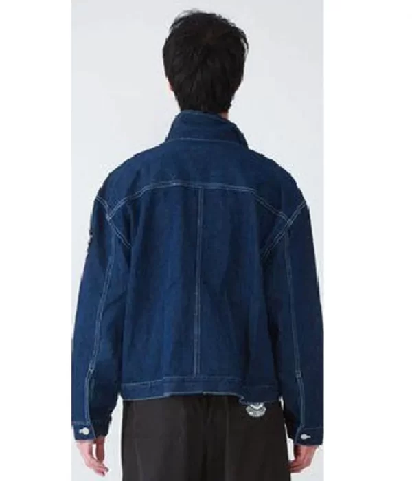 Dragon Ball Z Future Trunks Cropped Denim Blue Jacket