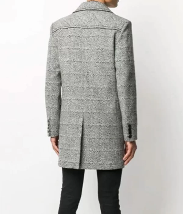 Dynasty Jeff Colby Double Breasted Grey Wool Coat