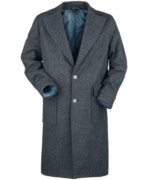 Eddie Redmayne Fantastic Beasts 2 Wool Grey Coat