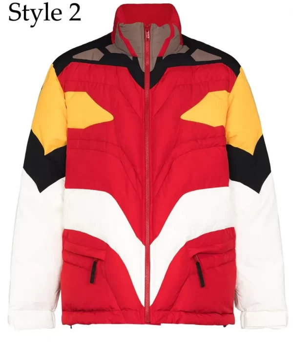 Evangelion Iffy Chris Brown Puffer Red Jacket