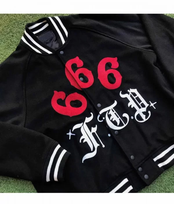 FTP Gino 666 Black Varsity Jacket