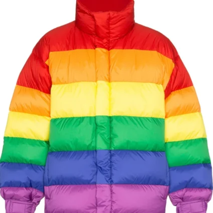 Gooba Rainbow Puffer Down Jacket