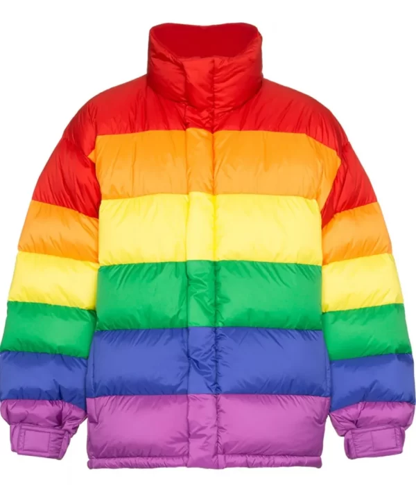 Gooba Rainbow Puffer Down Jacket