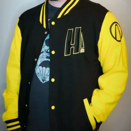 Letterman Borderlands Hyperion Black and Yellow Jacket
